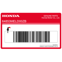 Honda Top Shelter Honda Stripe, Right Side 64853-MEL-D00ZB