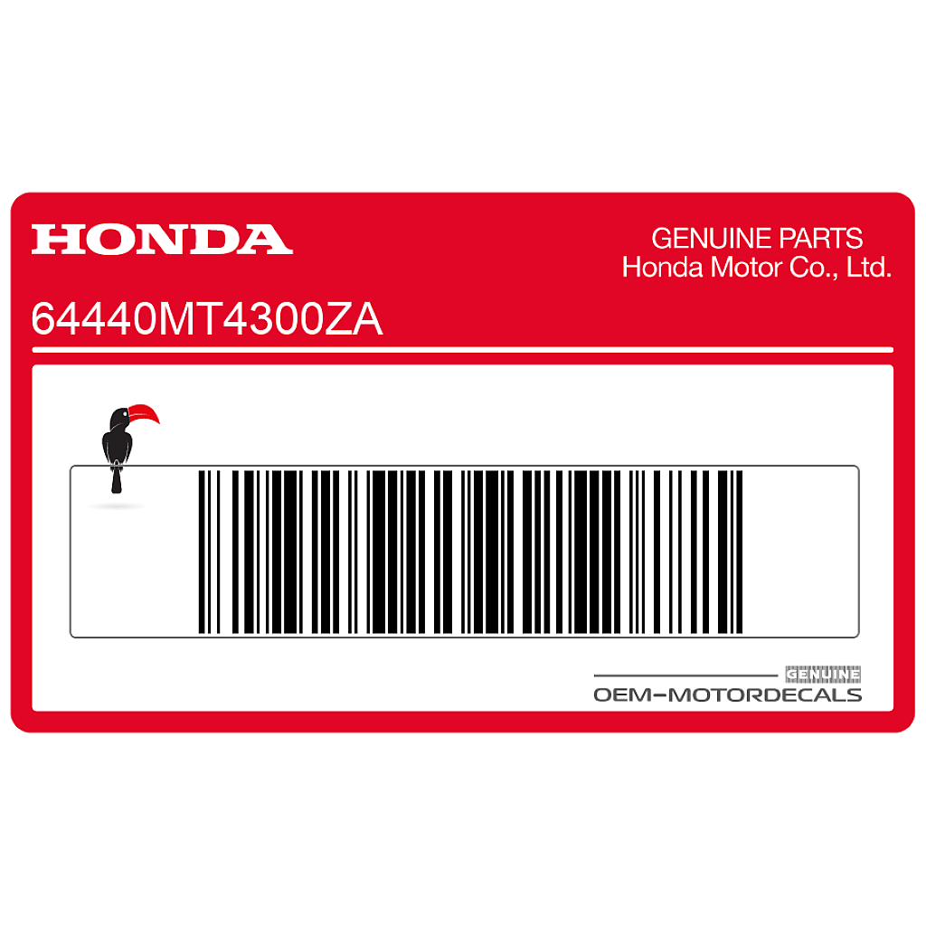 Adesivo Carenatura Centrale Honda VFR750 Lato Destro OEM 64440MT4300ZA