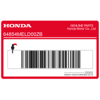 HONDA Autocollant CBR pour carénage supérieur gauche, côté gauche 64854-MEL-D00ZB