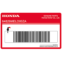HONDA Under Cowl Stripe, Right Side 64826-MEL-D00ZA