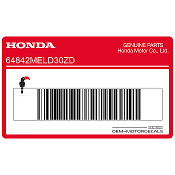 Naklejka na tylną owiewkę / zadupek