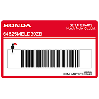 HONDA Onderkuip Honda embleem, linkerkant 64825-MEL-D30ZB
