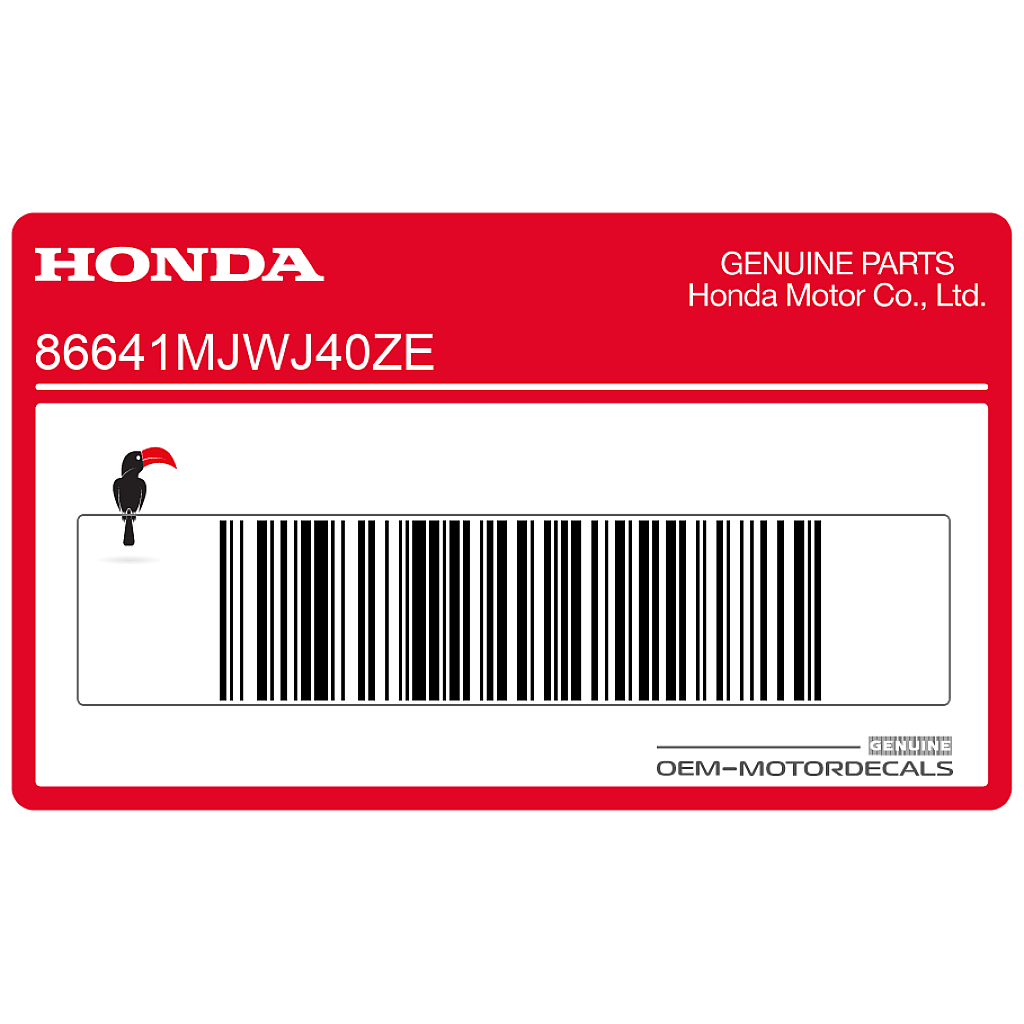 Honda CB500F Pegatina Carenado Central Derecho OEM 86641MJWJ40ZE