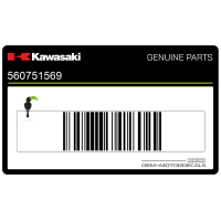 KAWASAKI Naklejka na dolną owiewkę, lewa strona 56075-1569