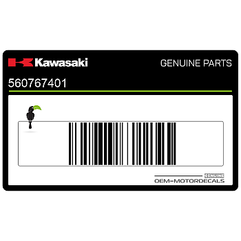 Side cowling decal, left side