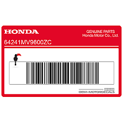 Bovenkuip sticker, linkerkant