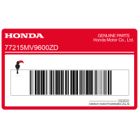 HONDA Emblème HONDA de carénage supérieur, côté droit 77215-MV9-600ZD