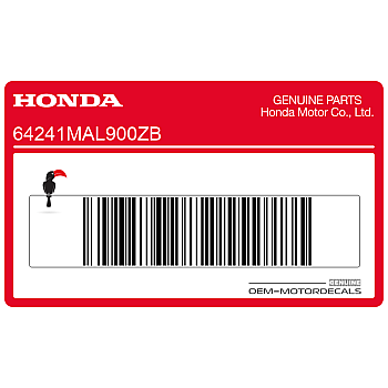 Autocollant de carénage supérieur avant, côté gauche