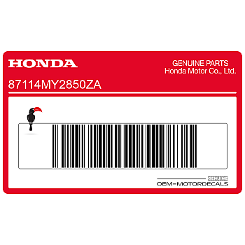 Adesivo pannello laterale, lato sinistro