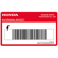 HONDA Left side fairing stripe, left side 64356-MAL-600ZC