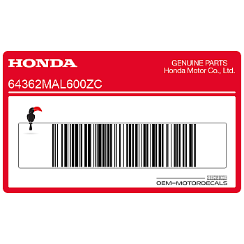 Autocollant bas de carénage, côté gauche