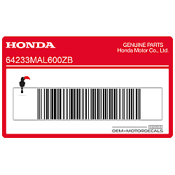 Pegatina para carenado frontal, lado derecho