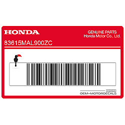 Pegatina de la cubierta del marco, lado derecho