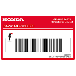 Bovenkuip sticker, linkerkant