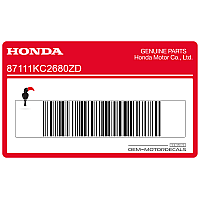 HONDA Fuel tank stripe, right side 87111-KC2-680ZD