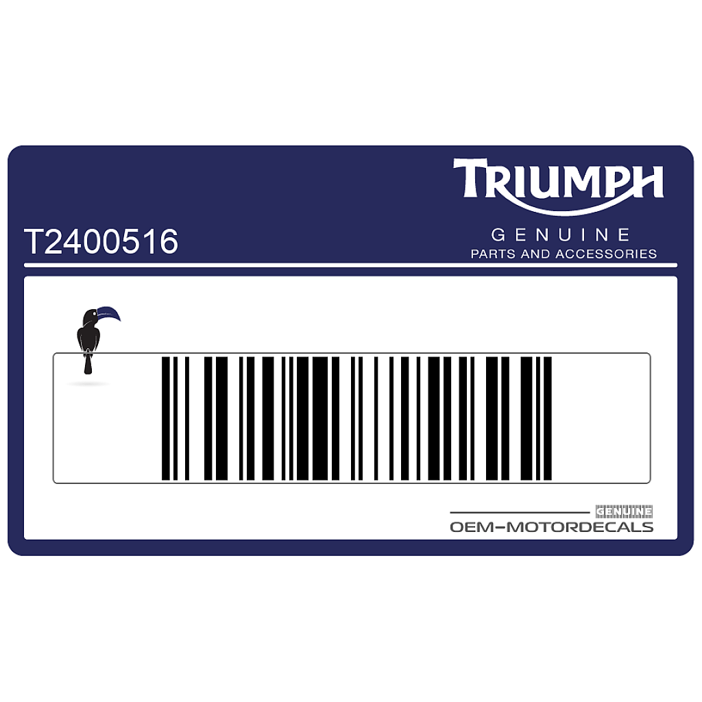 Naklejka na zbiornik paliwa Triumph Sprint ST 955i OEM T2400516
