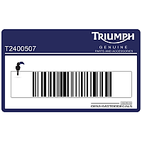 TRIUMPH Brandstof tank Triumph logo sticker T2400507