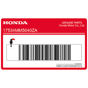 Pegatina de depósito HONDA, lado izquierdo