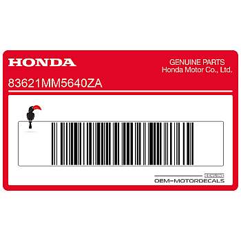 Emblema CBR superior del carenado, lado derecho