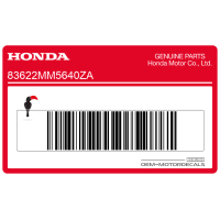 HONDA Autocollant de carénage supérieur gauche CBR1000F, côté gauche 83622-MM5-640ZA