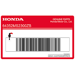 Framecover sticker, linkerkant