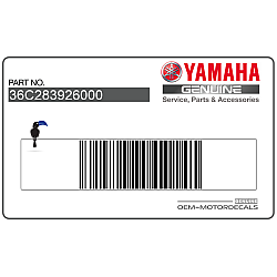 Side cowling decal, right side Side cowling decal, right side