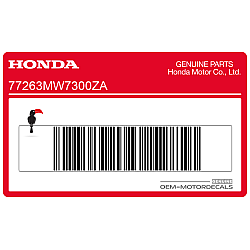 Autocollant carénage arrière queue