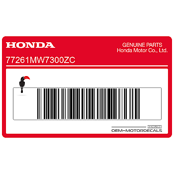 Adesivo posteriore coda carena, lato destro