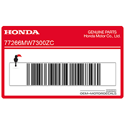 Pegatina colin, lado izquierdo