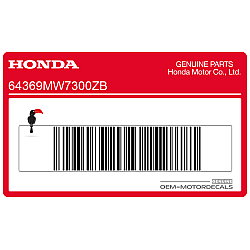 Naklejka na osłonę boczną, lewa strona