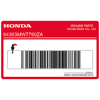 Naklejka na osłonę ramy, prawa strona