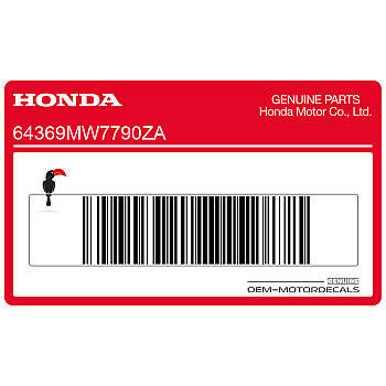 Naklejka na osłonę boczną, lewa strona