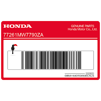 Naklejka na tylną owiewkę / zadupek, prawa strona