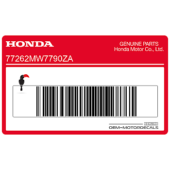 Naklejka na tylną owiewkę / zadupek, lewa strona