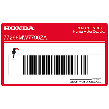 Naklejka na tylną owiewkę / zadupek, lewa strona