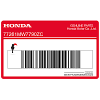 HONDA Pegatina colin, lado derecho 77261-MW7-790ZC