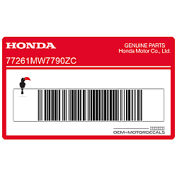 Autocollant carénage arrière queue, côté droit