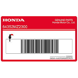 Autocollant de capot de cadre, côté gauche