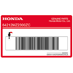 Autocollant de carénage supérieur avant