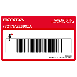 Kontpaneel sticker