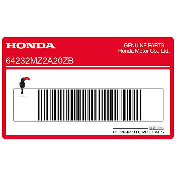 Front cowling decal