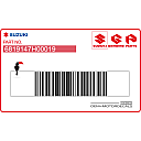 Emblema SUZUKI per puntale, lato sinistro