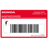 HONDA Autocollant de panneau latéral, côté gauche 64367-MZ2-G00ZB