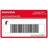 HONDA Adesivo parabrezza 64202-MEE-940ZB
