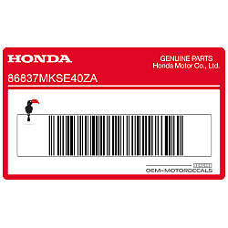 Achterspatbord sticker, rechterkant