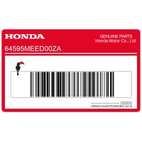HONDA Tank cover decal, left side 64595-MEE-D00ZA