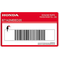HONDA Calcomanía de borde 87142-MEE-D20