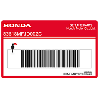 HONDA Adesivo posteriore coda carena, lato destro 83618-MFJ-D00ZC