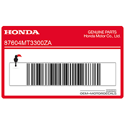 Autocollant de réservoir, côté gauche