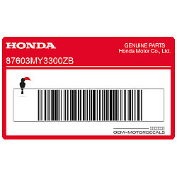 Autocollant de réservoir, côté droit